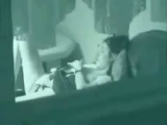 I was looking through my sex-starved neighbor's bedroom window.